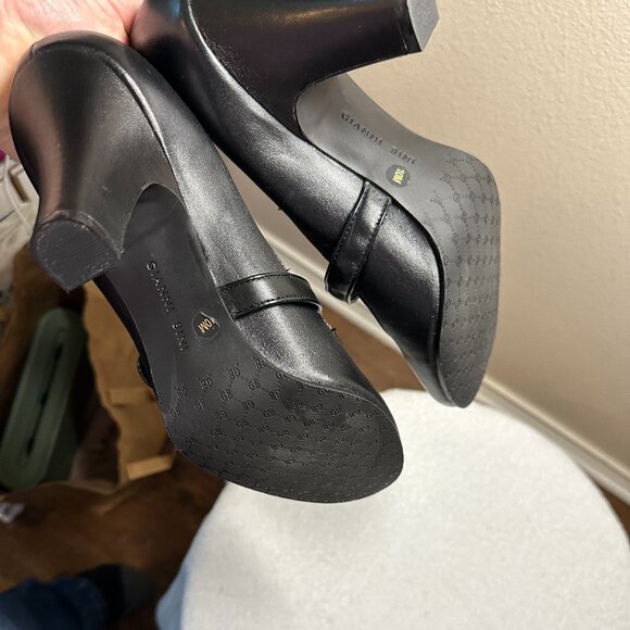Gianni Bini black leather heels Size 10 NWOT - Picture 5 of 8